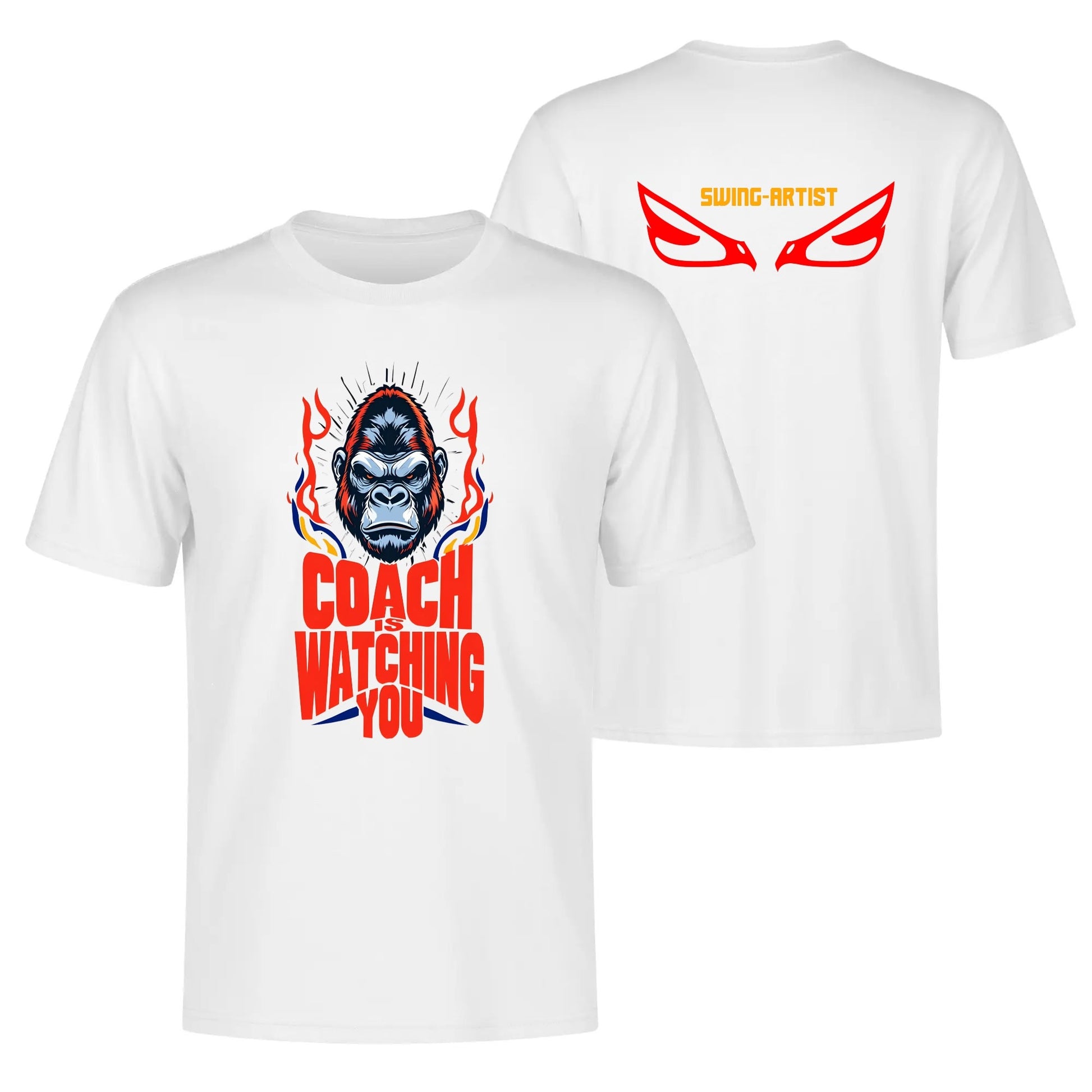 Coachs Eye on You: Swing Artists Vintage Gorilla Volleyball T-Shirt