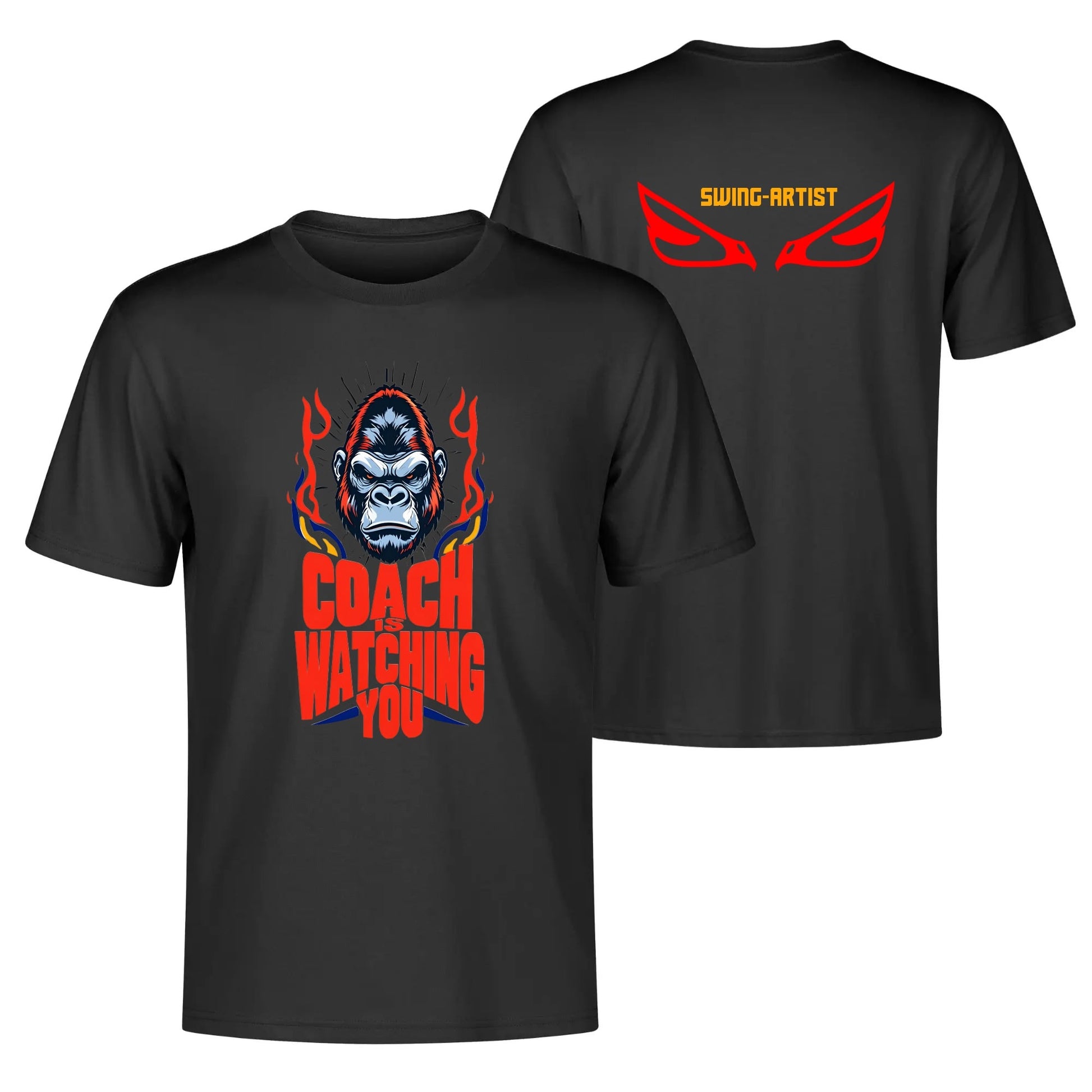 Coachs Eye on You: Swing Artists Vintage Gorilla Volleyball T-Shirt