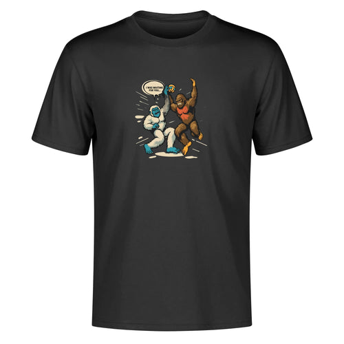 Swing Artist Ape Tee: Unique Volleyball Spike & Block Graphic Design