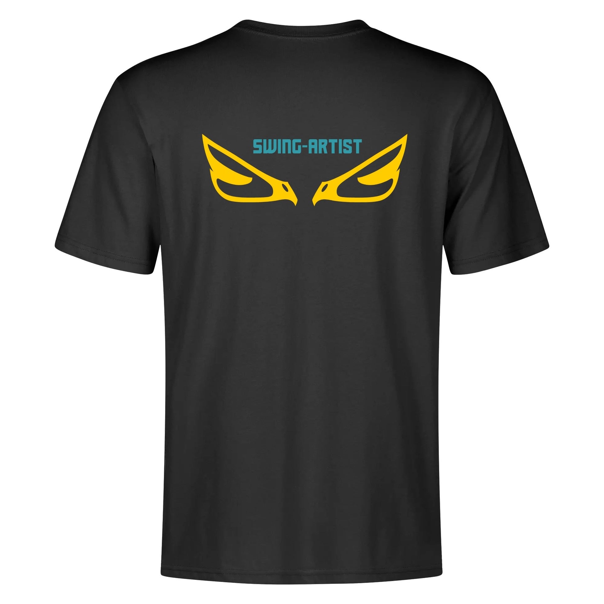 Swing Artist Ape Tee: Unique Volleyball Spike & Block Graphic Design